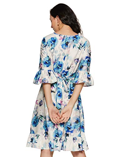 Image of EASYBUY Women's Synthetic A-Line Below The Knee Casual Dress