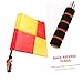 OHPHCALL 2pcs Commanding Flags for Soccer Referees Durable Hand Flags Grip for Soccer Volleyball Rugby More for Sports Events