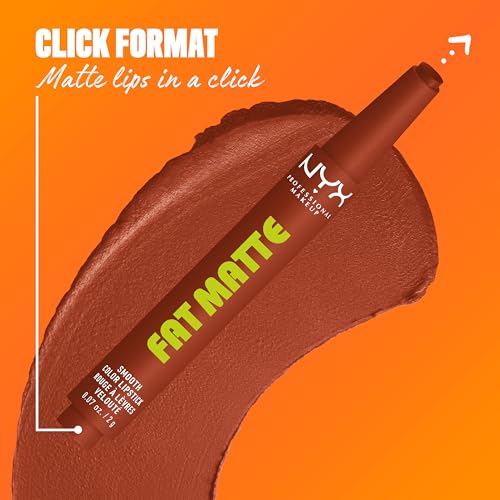 NYX PROFESSIONAL MAKEUP Fat Matte Lipstick, Pigmented, Smoothing, & Non-Drying Lip Crayon, Long Lasting Lip Makeup, Vegan & Cruelty Free - Beary Nude (Warm Brown) - image 5