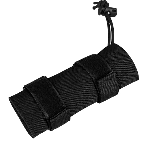 Pvnoocy 6 Zoll Schalldämpfer Cover mit Flammhemmender Innenauskleidung, Taktische Schalldämpfer-Hülle, Schalldämpferabdeckung, Hitzebeständig bis 1300 °F, Schwarz