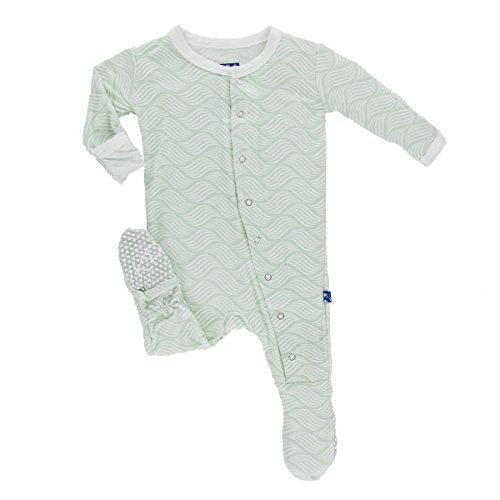 KicKee Pants Little Girls Print Footie with Snaps, Infants & Toddlers