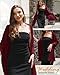 Chiffon Shawls Scarves Wraps for Bridal Wedding Party Evening Formal Dress Cover up Shrug (Wine Red)