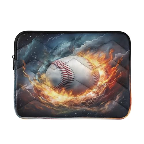 Funda para portátil fire baseball para laptops 13-14 pulgadas miniatura 1