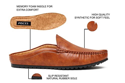 Image of PISCES Men's Back Open Loafers (6UK to 12UK)