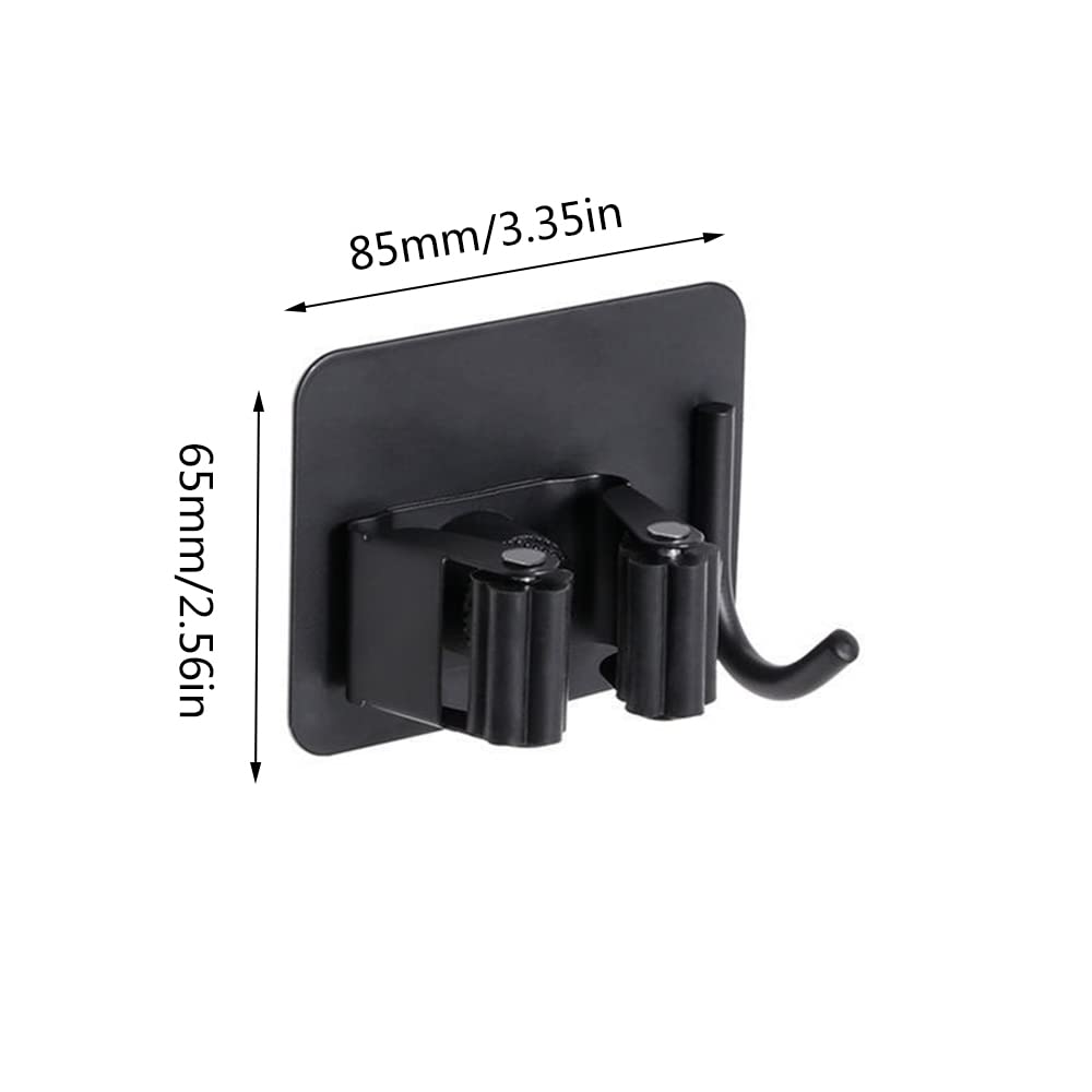 MINGZE 3 Stuks Mop Houder, Zelfklevende SUS304 Roestvrijstalen Muur Gemonteerd Universele Bezem Gripper Tidy Organizer Hangers Voor Keuken Badkamer Kast Tuin Garage Gereedschap Opslag Rekopslag