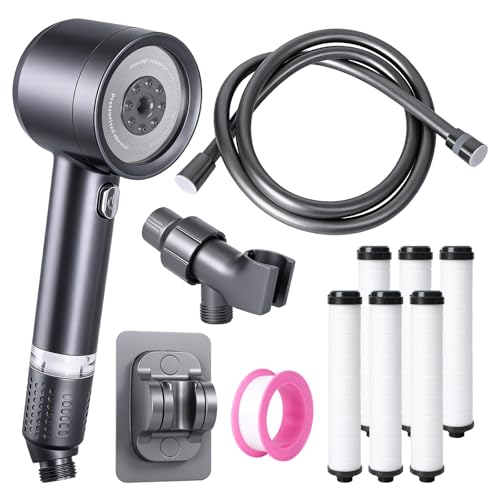 Regadera Ion Drops con 7 filtros y manguera de 59 pulgadas