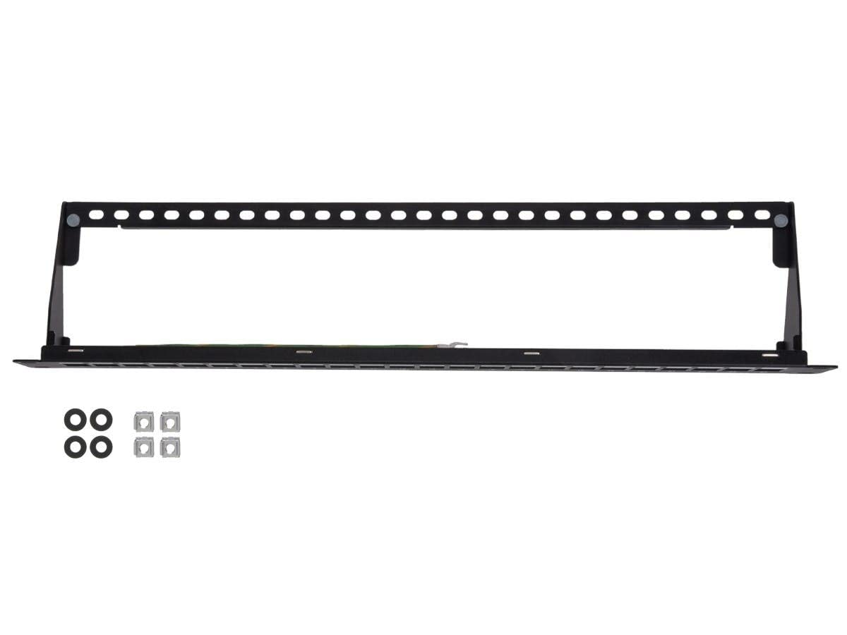 Monoprice 107260 Pannello Keystone 24 Porte 1U Per Rack 19" - Acciaio Verniciato Nero - 3