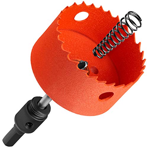 KSP-Tec - Sierra perforadora - broca para cajas de pared hueca - con expulsor - corona de perforación - sierra circular - broca de enchufe - foco empotrable (68 mm) Cover