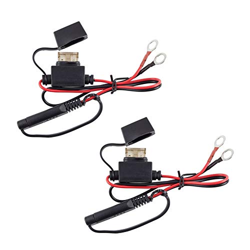 2 cables de carga para motocicleta, cable de extensión SAE de 12...