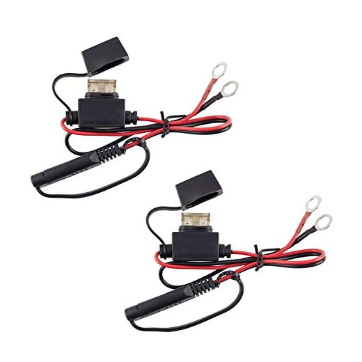 2 cables de carga para motocicleta, terminales de batería, arnés de conector de 12 V, cable adaptador de carga de desconexión rápida, cable de extensión SAE