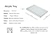 Clear Acrylic Organizer Tray, 8 x 12 Low-Profile Display & Vanity Tray – BPA-Free, Bathroom, Desk, Decor & Serving (Dry Use Only) - Made in USA