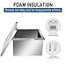 KODOM Drop-in Ice Chest, 20.5L x 20.5W x 13H Inch Stainless Steel Ice Cooler with Removable Cover, Drop in Ice Bin Included Drain-Pipe & Drain Plug for Cold Wine Beer Beverage