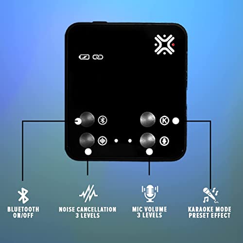 Image of Xtreme Acoustics XAWLGK1 2.4GHz Wireless Mic Single Channel with 3 Level Noise Cancellation, Direct Music Bluetooth Streaming forMobile Video Recording, Youtubers Live Streaming, Karaoke Singing