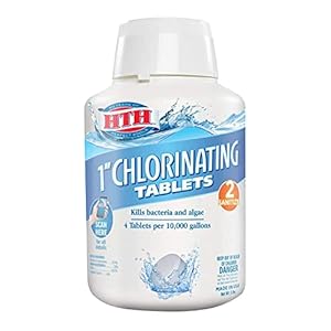 HTH 42031 1″ Chlorinating Tablets Swimming Pool Chlorine, 5 lbs