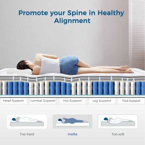 Inofia-Maximum-Sleep-Memory-Foam-Spring-Hybrid-Mattress-90x190cm