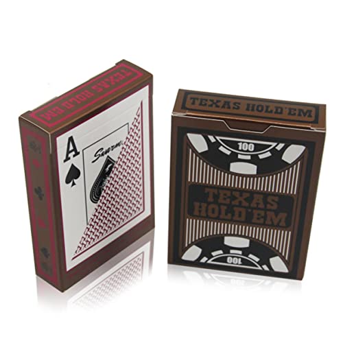 Abaodam 2sätze wasserdichte PVC Spielkarten Große Rote Kunststoff-pokerkarten Für Partys Bar Und Brettspiele Für Familienspaß Und – Bild 4
