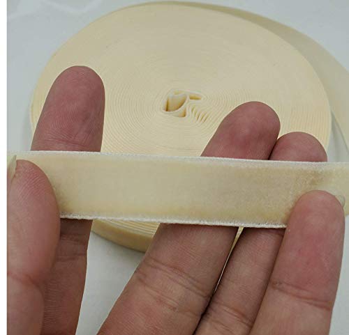Image of 10 Yards Velvet Ribbon Spool (Beige, 5 /8 inch)