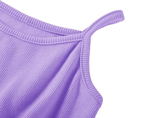 Image of GSVIBK Baby Girls Tutu Dress Sleeveless Toddler Cotton Tulle Skirt Princess Party Prom Dresses