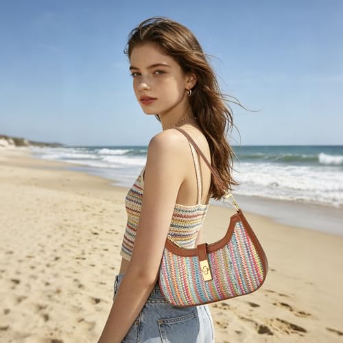 Image of KKXIU Shoulder Bag for Women Cute Hobo Vegan Leather Handbag
