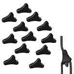 Guy Rope Tensioners 12pcs, Adjustable Guyline Tensioner and Plastic Rope Tensioner with Guyline Cord Adjuster for Camping Hiking Outdoor Shelters, Quick and Easy Setup Tent Accessories (12)