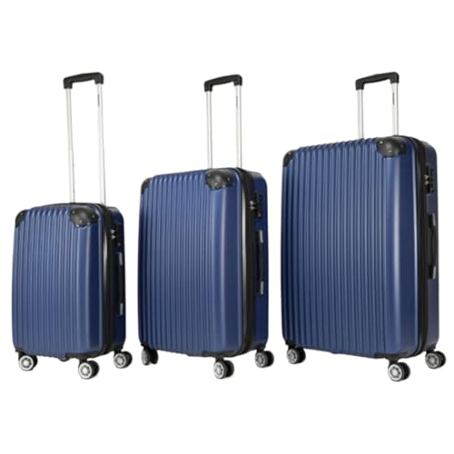 3-Piece Hard Shell Soft Sided Luggage, 360 Degree Spinner 4 Wheel Luggage, Light Weight, Textured Finish, Suitable for Travel, Luggage Suitcase 3-Piece Set (20
