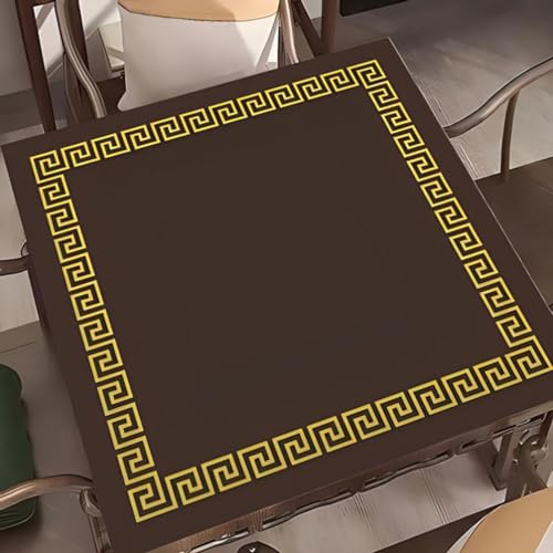 Tapete Minimalista Mahjong con Bolsa Marrón 70x70cm miniatura 2