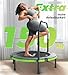 BCAN Indoortrampolin, 102 cm Fitness-Minitrampolin, faltbar, für Erwachsene mit verstellbarem Griff, maximale Belastung 150 kg, ideal für Heimtraining und Fitnesstraining