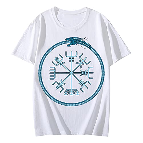 T-Shirt Viking Homme 100% Coton de Qualité Supérieure avec Imprimé Graphique 3D - 2