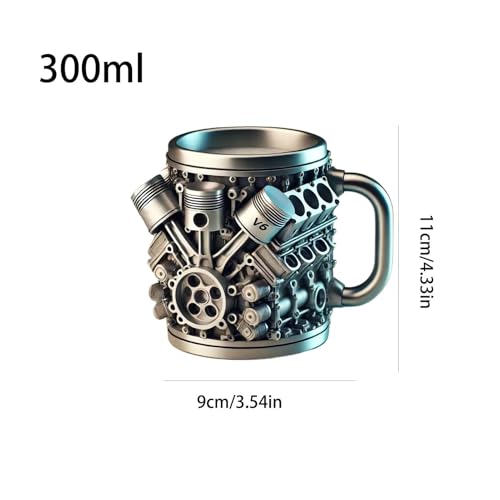 Moting morines café masse V8 en acier inoxydable contre la routine