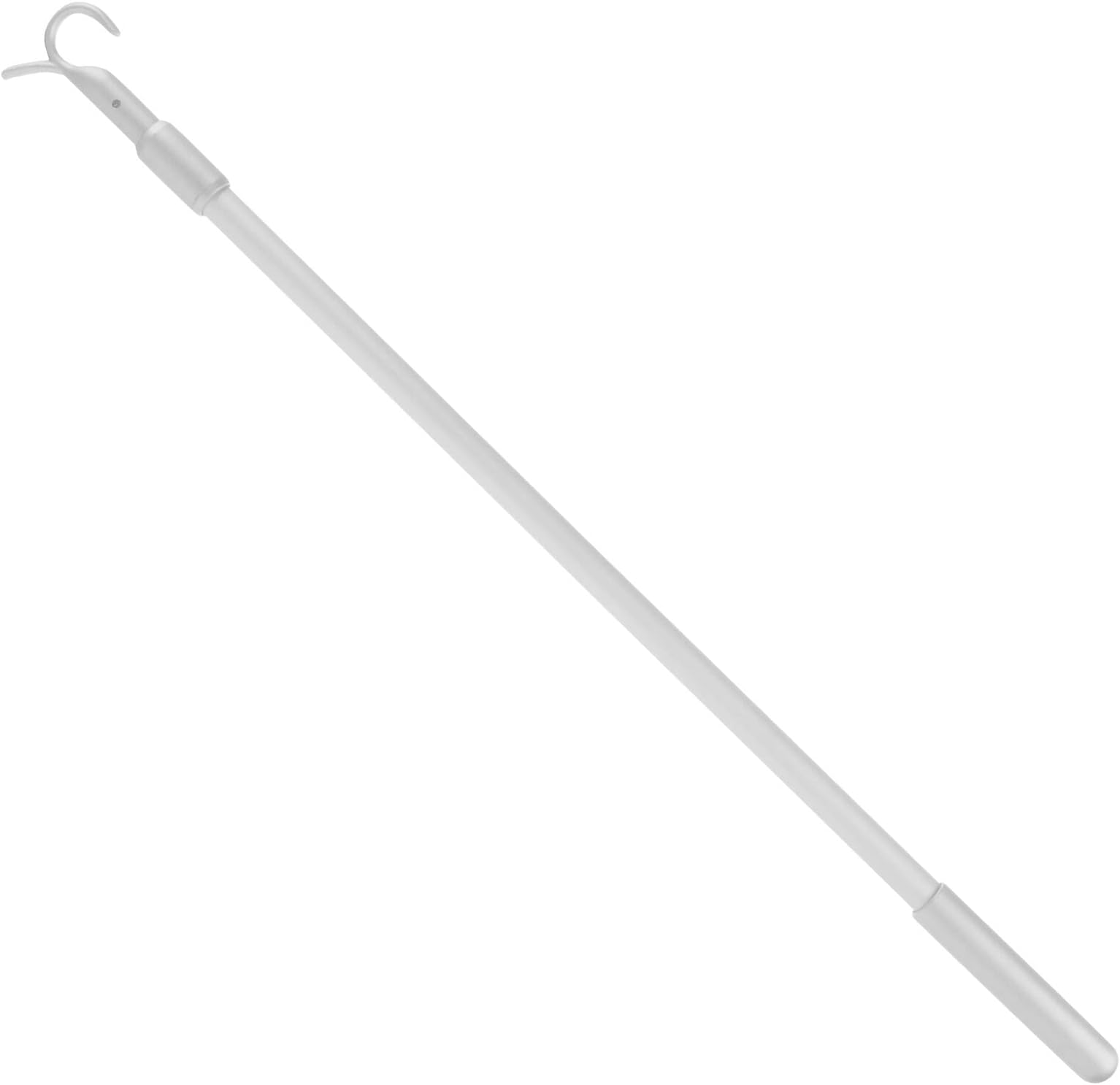CONYTEKTelescopic Draw Rod Telescoping Pole with Hook Aluminium Window Blinds Rod Blind Wand Vertical Blind Opener Cordless Window Shades Down and Up Universal Pull Rod