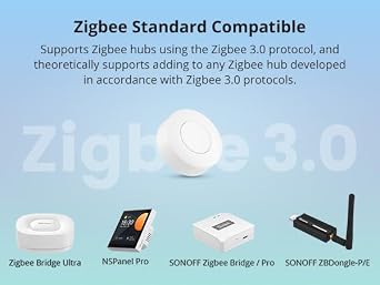 SONOFF Zigbee Switch, SNZB-01P Wireless Push Button, Supports to Create Smart Scenes, Trigger the Connected Devices on eWelink APP with Three Control Options, SONOFF ZigBee Bridge Required, 2Pack