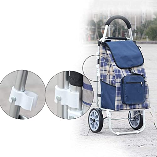 JHYFT Einkaufstrolley Multifunktions-Einkaufstrolley Verstärkte Aluminiumlegierung Klappbarer Tragbarer Trolley Anti… – Bild 7
