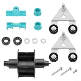 Kit de turbina de marco en A de repuesto: el kit de repuesto para limpiador AXV621DAT permite múltiples reconstrucciones de tu aspiradora con mantenimiento regular. Incluye una turbina principal, rodamientos, dos marcos A de rodillos suaves, bujes, soporte de sillín y 2 tornillos hexagonales y arandelas de tornillo de cápsula.