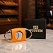 Wudytim Stainless Steel Cigar Cutter with Gift Box,Double Blade for a Precise Perfect Cut(Orange Gold)
