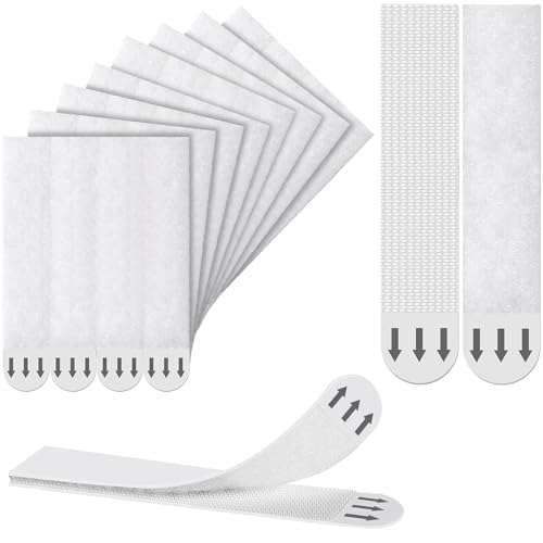 Picture Hanging Strips Heavy Duty, No Tools Adhesive Poster Strips for Frame Mounting Strips, Damage Free Frame Hangers for Classroom Walls, Renter Friendly, Apartment Essentials, White 64 PCS