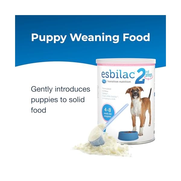   PetAg-Esbilac-2nd-Step-Puppy-Weaning-Food-14-oz-Pack-of-2-Powdered-Puppy-Weaning-Formula-with-DHA-Natural-Milk-Protein-Vitamins-Minerals-for-Puppies-4-8-Weeks-Old-Easy-to-Digest