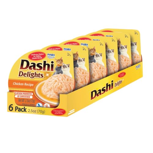 INABA Dashi Delights Lickable Cat Treats, Chicken, 6ct - image 1