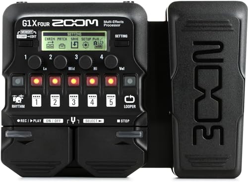 Zoom G1X FOUR Multi-effects Processor with Expression Pedal (2-pack) Bundle