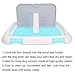 GLOGLOW Dog Toilet Pad, V Dog Toilet Dog Scheduled Urination Potty Tray Dog Potty Tray with 1 X Removable Post for Dog Toilet (Blue)