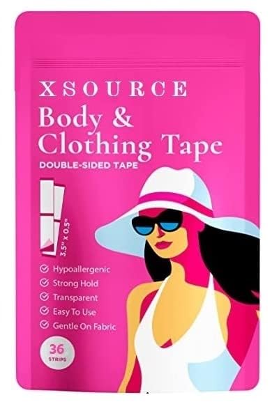 Double Sided Body Tape for Fashion and Body, Skin Tape Clothe, Fabric Tape for Women Clothing and Body Invisible and Clear Tape for Sensitive Skins (Pack of 36 pcs)-image-31