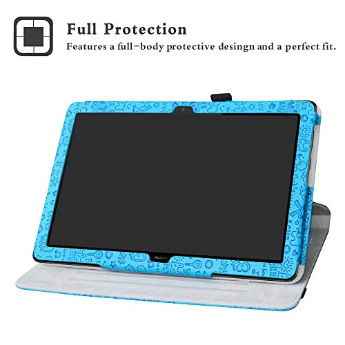 Labanema Mediapad T5 10 Custodia, PU Caso Pelle