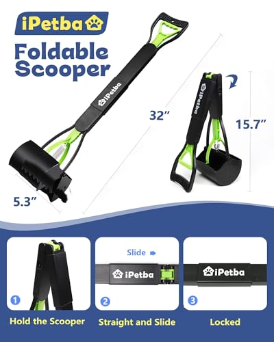 image for IPETBA Large Dog Pooper Scooper for Yard - 32