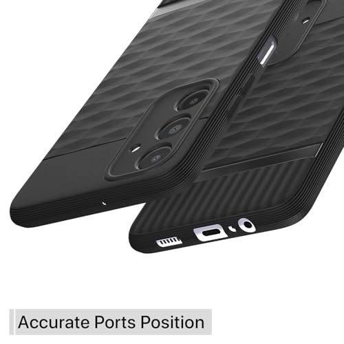 Image of Pikkme Back Cover for Samsung Galaxy A14 5G Camera Protection 3D Hexa Cube Design Silicone Protective Bumper Case (Black)