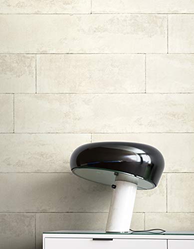 NEWROOM Tapete Weiß Vliestapete Stein - Steintapete Modern Creme Grau Beton Klinker Steinoptik Industrial Backstein Steinmauer inkl. Tapezier-Ratgeber