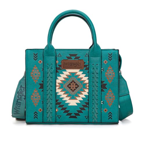 Image of Wrangler Tote Bag for Women Western Purse and Aztec Satchel Handbag