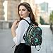 ALAZA Teal Blue Sun Moon and Stars Mini Backpack Purse for Women Travel Bag Lightweight Shoulder Bag Fashion Daypack