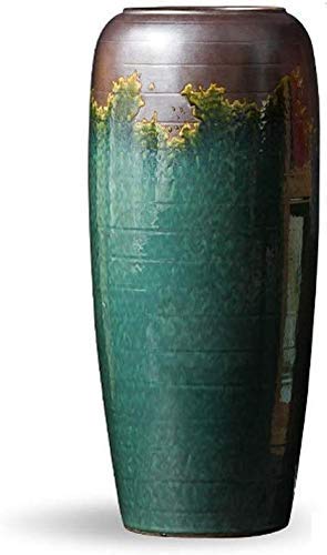 asdchZen Vase Retro Ceramic Home Office Party Fake Decoration Plant Flower Large Medium And Small,25 * 58Cm,25 * 58cm