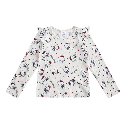 Image of Hello Kitty Girls Long Sleeve Shirt T-shirt and Pants 4 Piece Set Big Kids