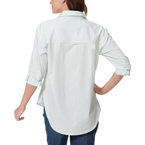 Image of Gloria Vanderbilt Women's Amanda Oversized Button Down Shirt with Roll-tab Sleeves