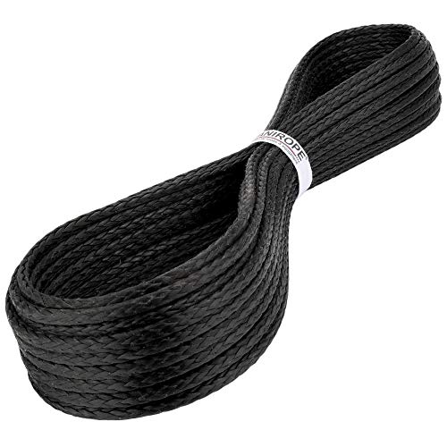 Kanirope® Dyneema Seil PRO 3mm 20m Schwarz 12-fach geflochten SK78 verstreckt beschichtet Cover